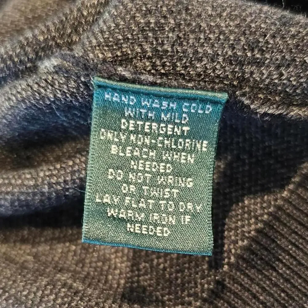 Ralph Lauren Striped Sweater Silk Cashmere - Size 2X - Picture 4 of 6